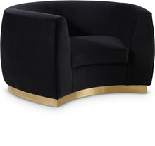Load image into Gallery viewer, Julian Black Velvet Chair image

