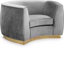Load image into Gallery viewer, Julian Grey Velvet Chair image
