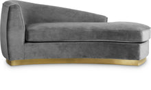 Load image into Gallery viewer, Julian Grey Velvet Chaise image
