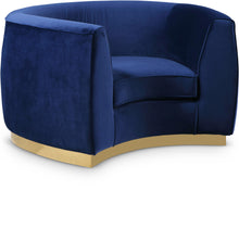 Load image into Gallery viewer, Julian Navy Velvet Chair image
