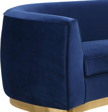 Load image into Gallery viewer, Julian Navy Velvet Chair
