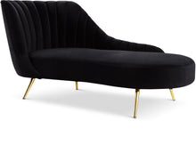 Load image into Gallery viewer, Margo Black Velvet Chaise image
