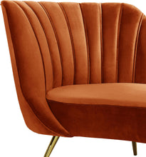Load image into Gallery viewer, Margo Cognac Velvet Chaise
