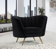 Load image into Gallery viewer, Margo Black Velvet Chair
