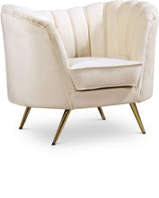 Load image into Gallery viewer, Margo Cream Velvet Chair image
