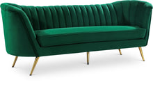 Load image into Gallery viewer, Margo Green Velvet Sofa image
