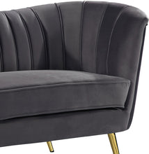 Load image into Gallery viewer, Margo Grey Velvet Chair
