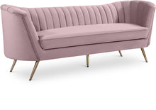 Load image into Gallery viewer, Margo Pink Velvet Sofa image
