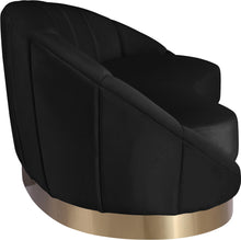 Load image into Gallery viewer, Shelly Black Velvet Chaise
