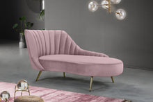 Load image into Gallery viewer, Margo Pink Velvet Chaise
