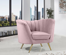 Load image into Gallery viewer, Margo Pink Velvet Chair
