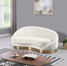 Load image into Gallery viewer, Shelly Cream Velvet Chaise
