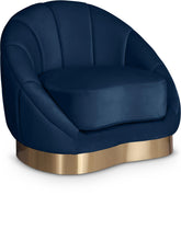 Load image into Gallery viewer, Shelly Navy Velvet Chair image
