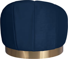 Load image into Gallery viewer, Shelly Navy Velvet Chair
