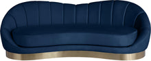 Load image into Gallery viewer, Shelly Navy Velvet Sofa
