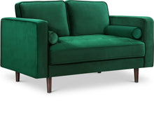 Load image into Gallery viewer, Emily Green Velvet Loveseat image
