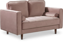 Load image into Gallery viewer, Emily Pink Velvet Loveseat image

