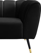 Load image into Gallery viewer, Beaumont Black Velvet Chair
