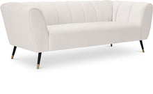 Load image into Gallery viewer, Beaumont Cream Velvet Sofa image
