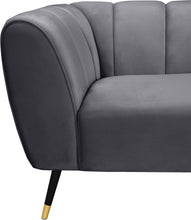 Load image into Gallery viewer, Beaumont Grey Velvet Chair
