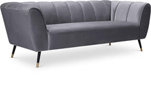 Load image into Gallery viewer, Beaumont Grey Velvet Sofa image
