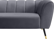 Load image into Gallery viewer, Beaumont Grey Velvet Loveseat
