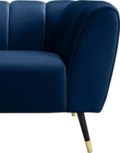 Load image into Gallery viewer, Beaumont Navy Velvet Chair

