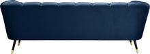 Load image into Gallery viewer, Beaumont Navy Velvet Sofa
