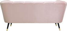 Load image into Gallery viewer, Beaumont Pink Velvet Loveseat
