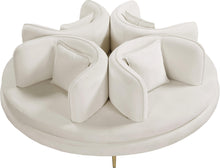 Load image into Gallery viewer, Circlet Cream Velvet Round Sofa Settee
