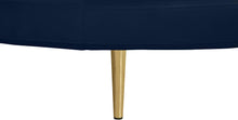 Load image into Gallery viewer, Circlet Navy Velvet Round Sofa Settee
