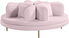 Load image into Gallery viewer, Circlet PInk Velvet Round Sofa Settee image
