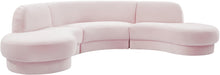 Load image into Gallery viewer, Rosa Pink Velvet 3pc. Sectional (3 Boxes) image
