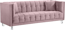 Load image into Gallery viewer, Mariel Pink Velvet Sofa image
