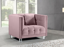 Load image into Gallery viewer, Mariel Pink Velvet Chair
