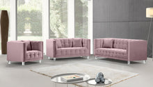 Load image into Gallery viewer, Mariel Pink Velvet Sofa
