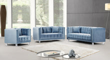 Load image into Gallery viewer, Mariel Sky Blue Velvet Chair
