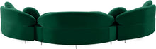 Load image into Gallery viewer, Vivacious Green Velvet 3pc. Sectional (3 Boxes)
