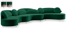 Load image into Gallery viewer, Vivacious Green Velvet 3pc. Sectional (3 Boxes) image
