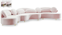 Load image into Gallery viewer, Vivacious Pink Velvet 3pc. Sectional (3 Boxes) image

