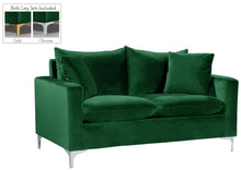 Load image into Gallery viewer, Naomi Green Velvet Loveseat
