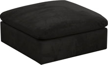 Load image into Gallery viewer, Cozy Black Velvet Ottoman image
