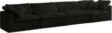 Load image into Gallery viewer, Cozy Black Velvet Cloud Modular Sofa
