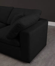 Load image into Gallery viewer, Cozy Black Velvet Cloud Modular Armless Sofa
