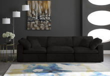 Load image into Gallery viewer, Cozy Black Velvet Cloud Modular Sofa
