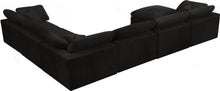 Load image into Gallery viewer, Cozy Black Velvet Cloud Modular Sectional
