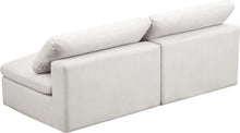 Load image into Gallery viewer, Cozy Cream Velvet Cloud Modular Armless Sofa

