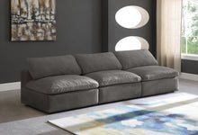 Load image into Gallery viewer, Cozy Grey Velvet Cloud Modular Armless Sofa
