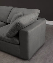 Load image into Gallery viewer, Cozy Grey Velvet Cloud Modular Armless Sofa
