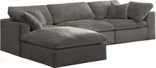 Load image into Gallery viewer, Cozy Grey Velvet Cloud Modular Sectional
